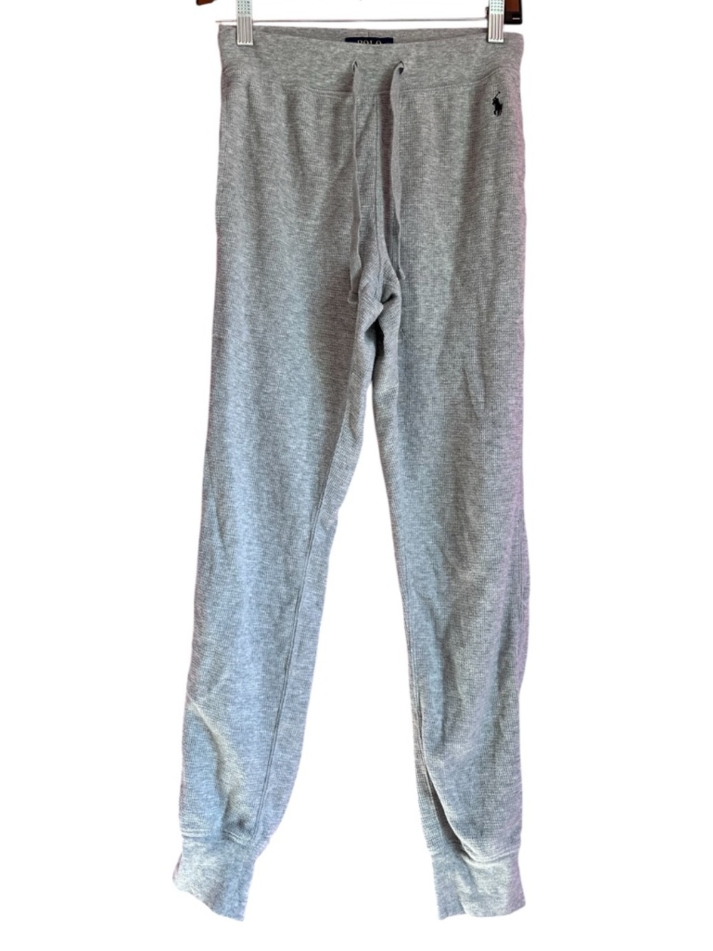 Polo Ralph Lauren Women’s Gray Waffle Knit Jogger Pants Size Small